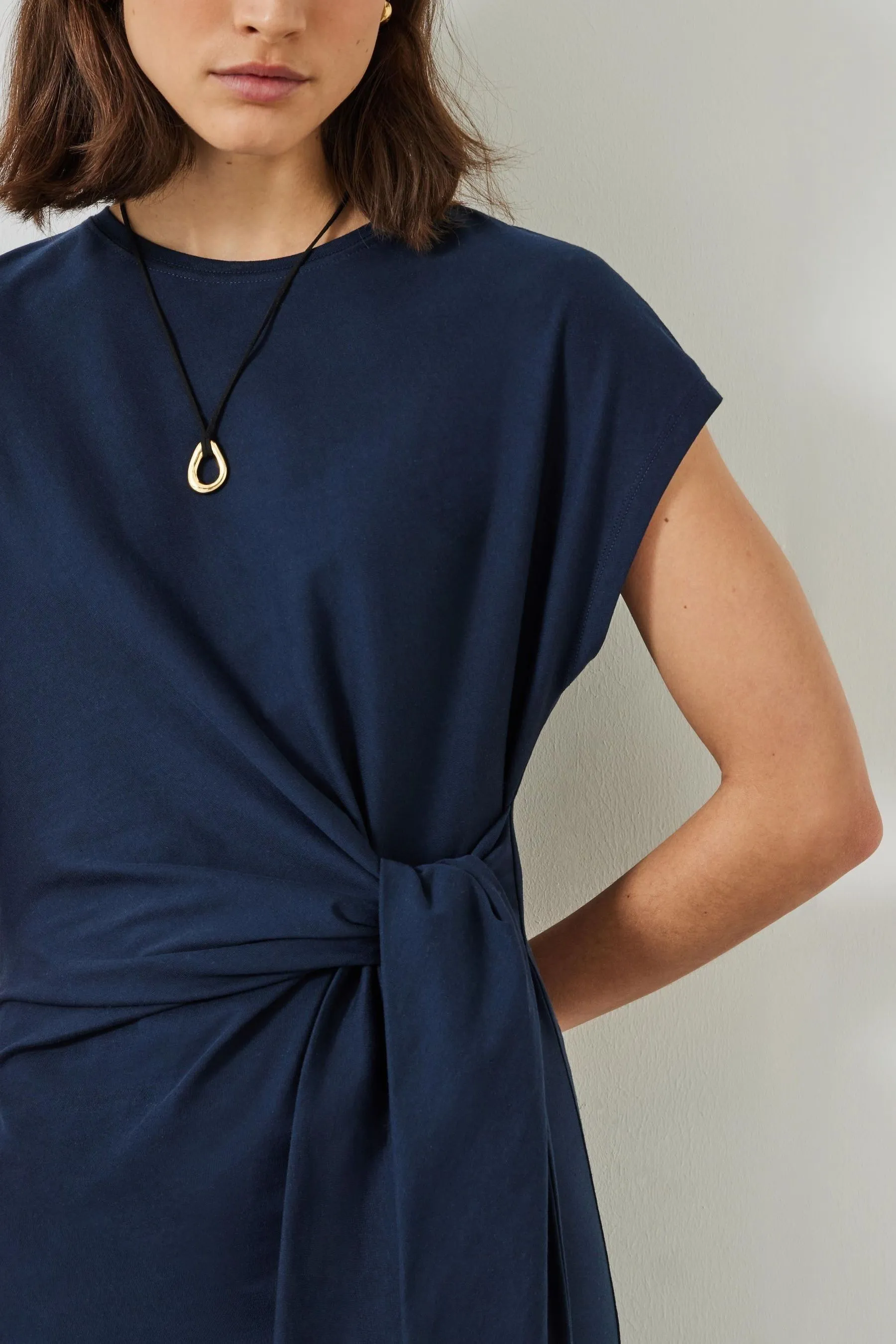 Hush - Trinny - Abito longuette blu navy in jersey